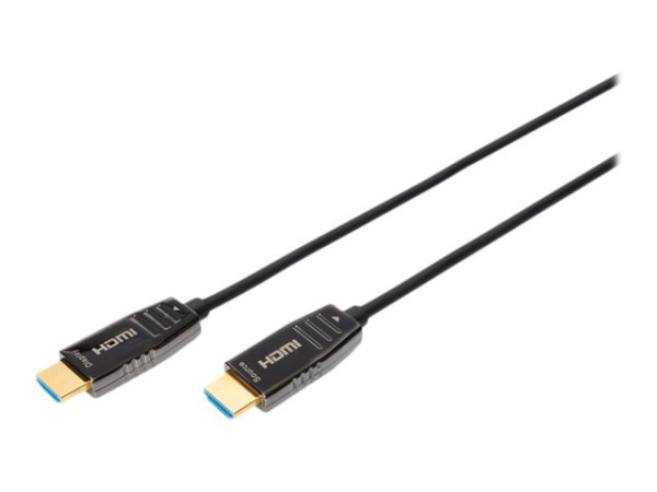 Digitus HDMI AOC Hybrid Glasfaserkabel, UHD 8K (schwarz, 10