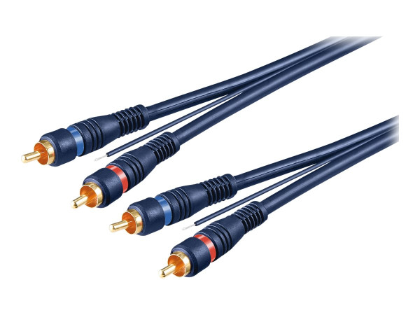 Goobay SAV 0500 V 5.0m BLAU Audio-Video-Kabel 5,0