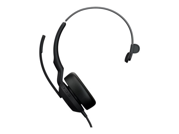 Jabra Evolve2 50 (schwarz, UC, Bluetooth 5.2, USB-C und