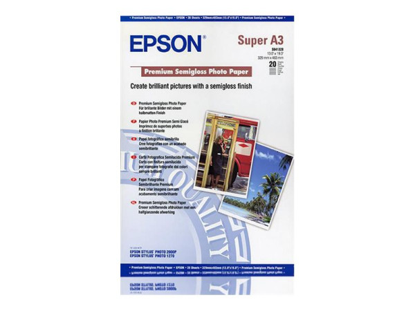 Papier Epson PREMIUM SEMIGLOSS PHOTO A3+ 20 Blatt 251g/m2