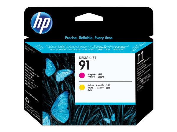 HP C9461A|91 Druckkopf magenta +gelb, Inhalt 775 ml für