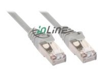 Patchkabel, SF/UTP, Cat.5e, grau, 0,30m RJ45 (Inline)