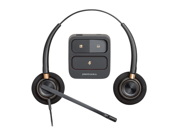 HP Poly EncorePro HW520 Binaurales Headset + Quick