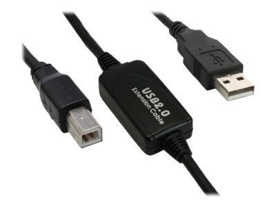 Kabel USB St."A"=>St."B" InLine 10m aktiv (Repeater)