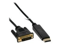 Kabel DisplayPort => DVI schwarz, 1m Inline