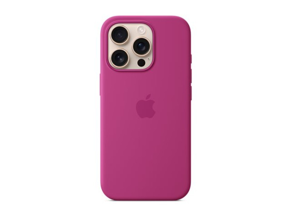 Apple Silikon Case iPhone 16 Pro mit MagSafe (fuchsia)