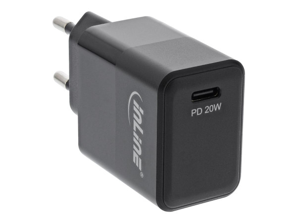 InLine Netzteil USB Typ-C, Power Delivery, max. 20W, schwarz