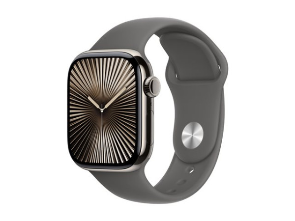 Apple Watch Series 10 (Titan Natur, Titangehäuse, 42 mm,