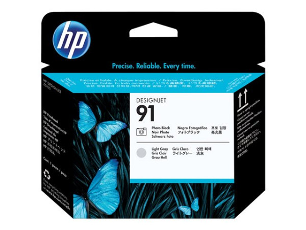 HP C9463A|91 Druckkopf schwarz Foto +grau hell, Inhalt 775