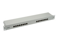 InLine® Patchfeld Cat.6, 16-fach, 48,26cm (19"), 1HE, InLine® Patchfeld Cat.6, 16-fach, 48,26cm (19"), 1HE,