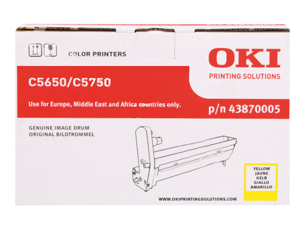 OKI 43870005 Drum Kit gelb, 20.000 Seiten für C 5650/5650
