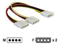 IT Produkte DeLOCK Y- Kabel Stromversorgung > 2x 4pin Molex