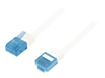 LogiLink CAT5e UTP Flat Patch Cable AWG 30 white 0,50M