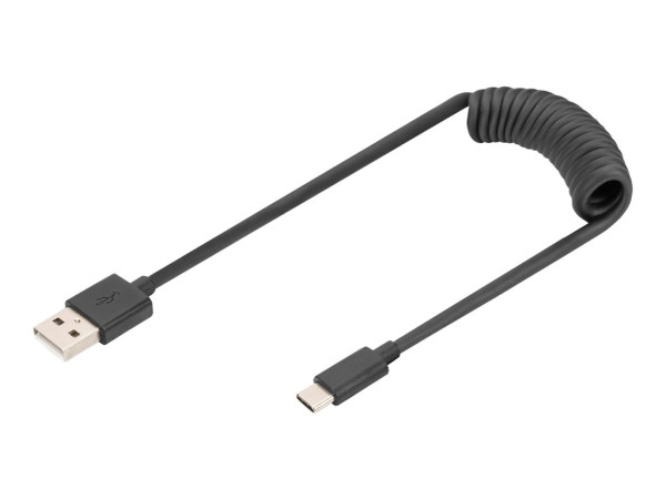 Digitus Digitus USB 2.0 - USB - A auf USB - C Spiralkabel