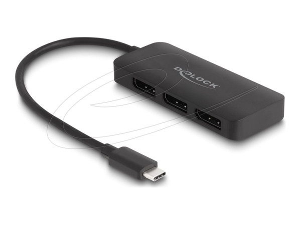 DeLOCK USB-C > 3x DisplayPort Splitter MST 4K 60Hz, HDMI