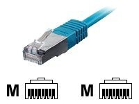 Patchkabel equip RJ45 S/FTP Cat6 0,25m blau (SSTP) PIMF HF