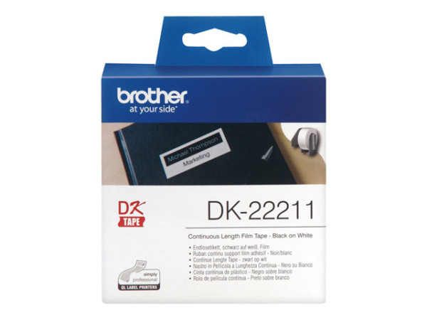 Brother DK-22211 Endlosetiketten 2,9cm 15,2m weiss