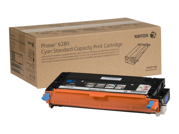 Xerox 106R01388 Toner cyan, 2.200 Seiten für Phaser