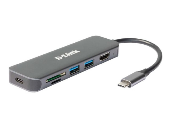 D-Link DUB-2327 6-in-1 USB-C Hub mit HDMI/Card