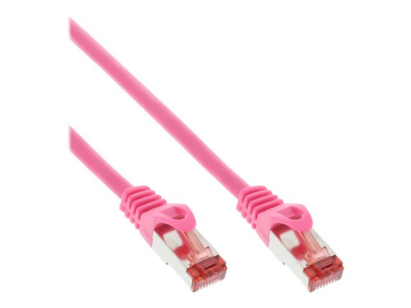 InLine® Patchkabel, S/FTP (PiMf), Cat.6, pink, 7,5m