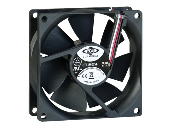 Inter-Tech Fan 80mm Bulk 80x80x25mm | 3 Pin