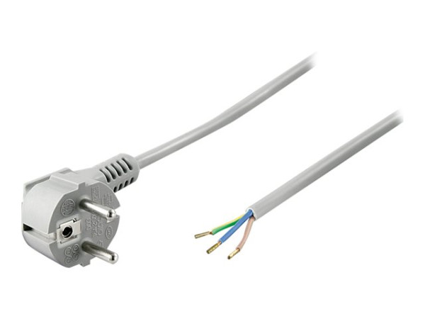 Goobay NK 103 G-150 1.5m GRAU Netzkabel Schutzkontaktst