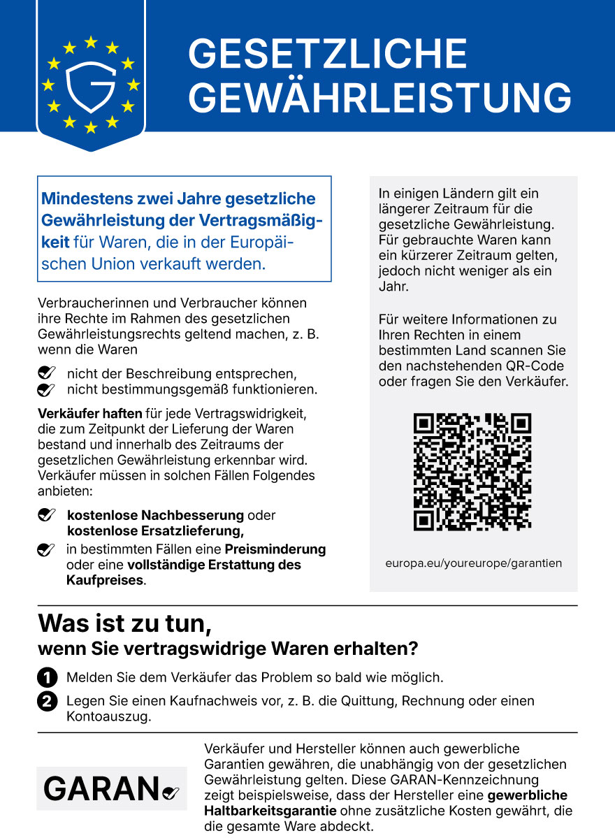 EU-Mitteilung zur gesetzlichen Gewährleistung