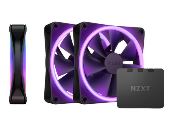 NZXT F120 RGB DUO Triple 120x120x25 (schwarz, 3er Pack,