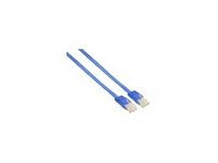 InLine® Patchkabel flach, U/UTP, Cat.6, blau, 3m