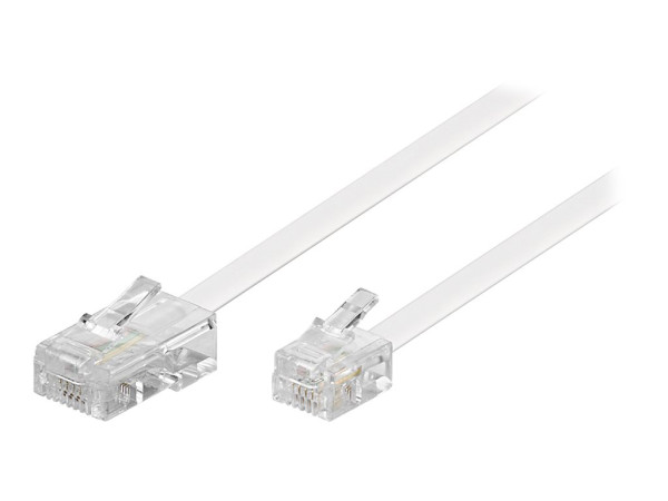 Goobay (ohne Kennzeichnung) TEL 6P4C-8P4C RJ11-RJ45 1000 WHI