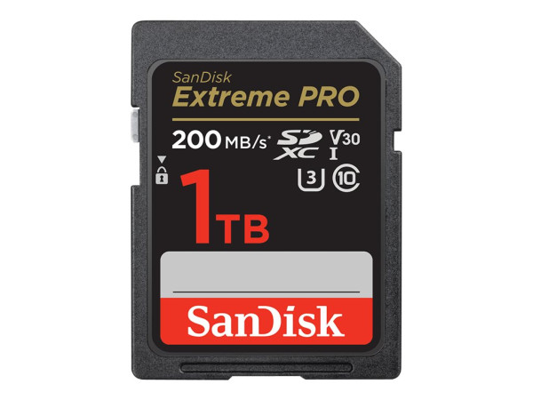 Sandisk SD 1TB 140/200 SDXC Extreme PRO SDK schwarz,