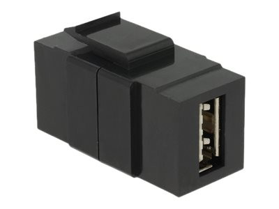 DeLOCK Keystone Easy USB 2.0 St-St A schwarz