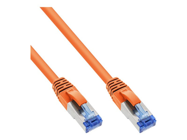 InLine Patchkabel, S/FTP (PiMf), Cat.6A, 500MHz, 0,5m orange