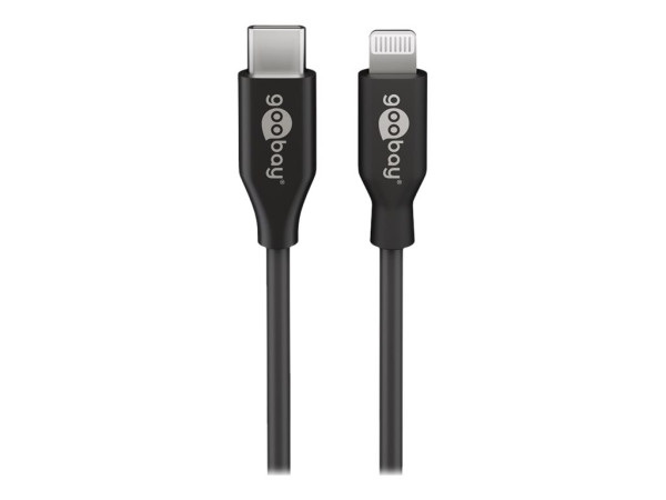goobay Kabel Lightning USB-C bk 0,5m | 39428