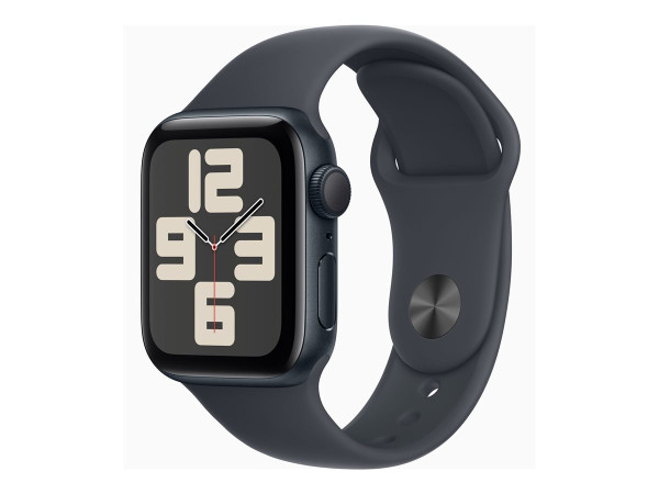 Apple Watch SE (schwarz, Aluminium, 40 mm, Sportarmband