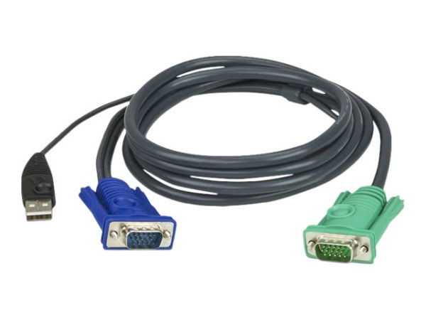 Netzwerktechnik - KVM-Switches - Kabel 1,8mVGA, USB, SPHD