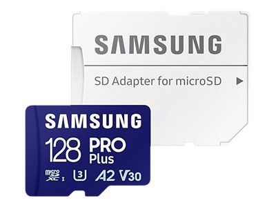Samsung PRO Plus 128 GB microSDXC (2023) (blau, UHS-I U3,