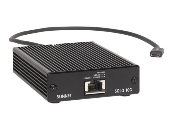 Sonnet Solo 10G TB3 to 10GB Base-T | Ethernet