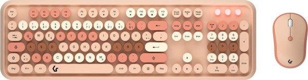 Keysonic KSKM-8200M-RF (mehrfarbig, DE-Layout, Rubberdome)