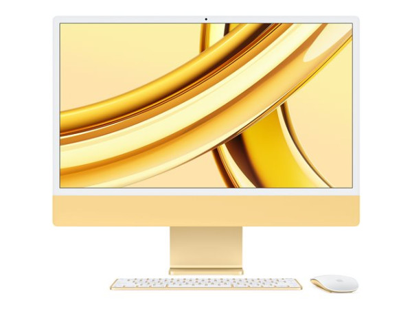 Apple "iMac 59,62 cm (24") M3 2023 CTO (gelb/hellgelb,