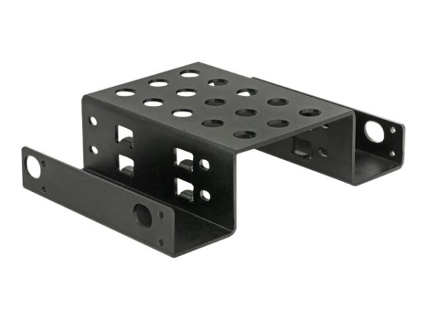 DeLOCK Einbaurahmen 2 x 2.5" zu 5.2" bk schwarz