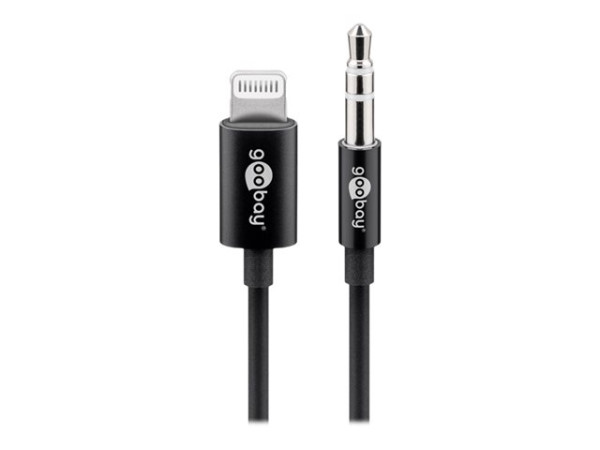 Goobay goobay Lightning Audio 3,5mm bk 1,0m | 66805