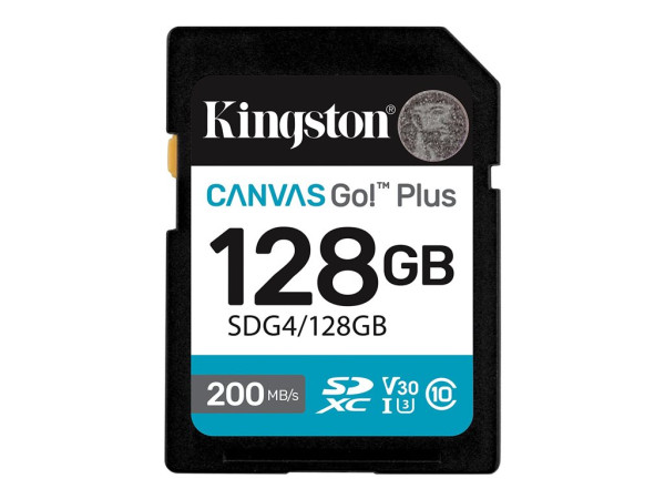 Kingston Canvas Go! Plus 128GB SDXC (schwarz, UHS-I U3,