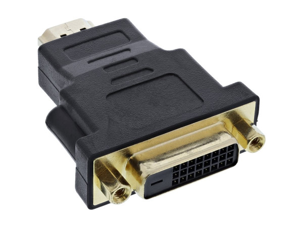 InLine® HDMI-DVI Adapter, HDMI Stecker auf DVI Buchse, premi