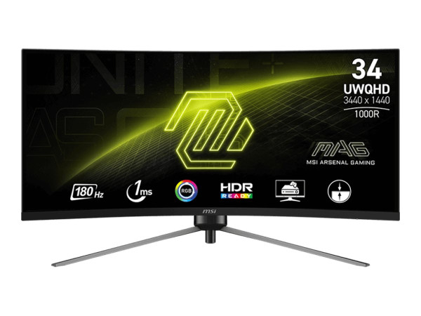 MSI MAG 345CQRDE (86 cm (34 Zoll), schwarz, UWQHD, VA,