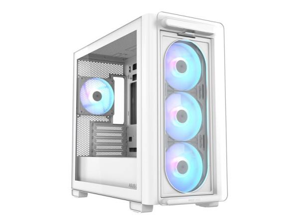 Asus A23 PLUS TG ARGB (weiß, Tempered Glass)