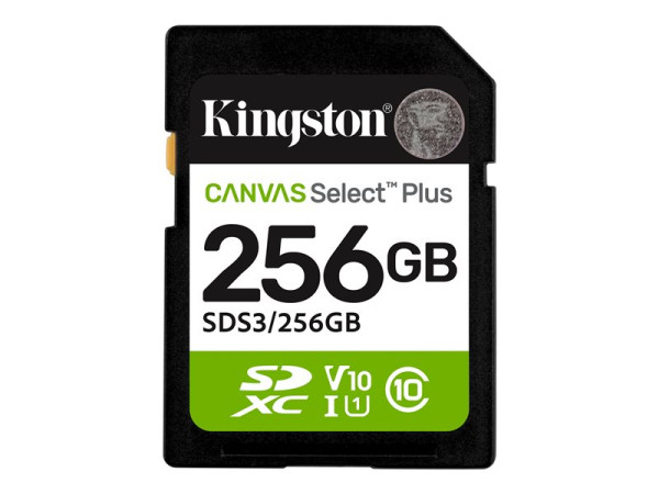 Kingston Canvas Select Plus 256 GB SDXC (UHS-I U1, Class