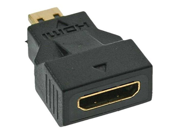 InLineÂ® HDMI Adapter, HDMI C Buchse auf HDMI D Stecker,