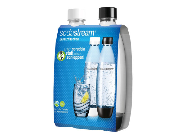 Sodastream Soda PET-Flasche Fuse 1 | Duopack je 1 x wh & bk