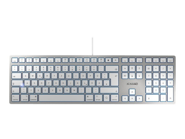 Cherry KC 6000 SLIM FOR MAC GB sr U silber/weiß